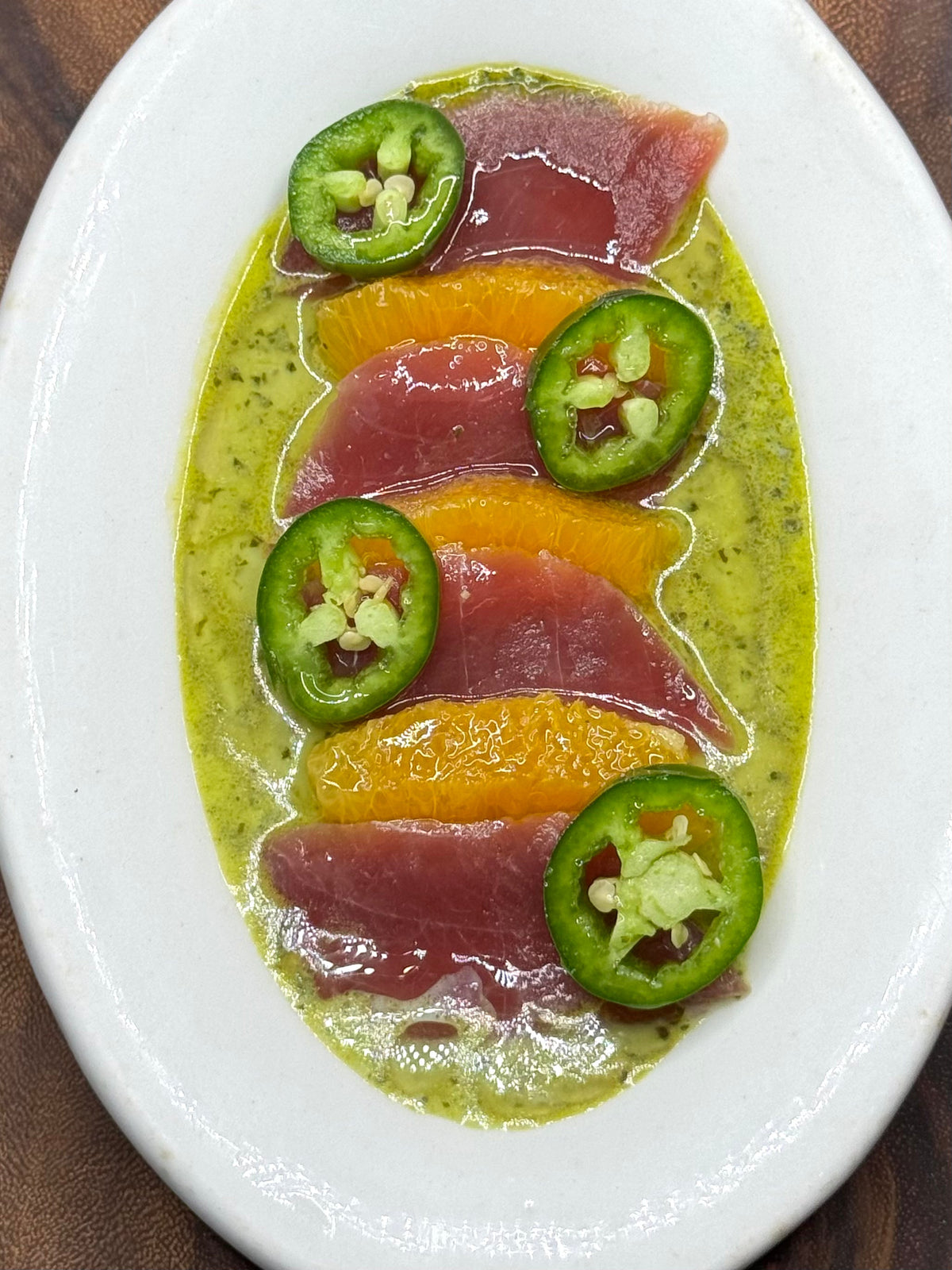 Pesto Tuna Crudo