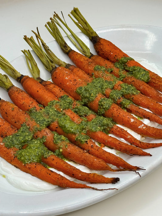 Pesto Glazed Thanksgiving Carrots
