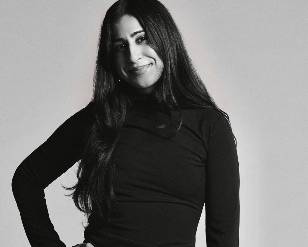 founder of nut free pesto besto kaureen randhawa in all black new york